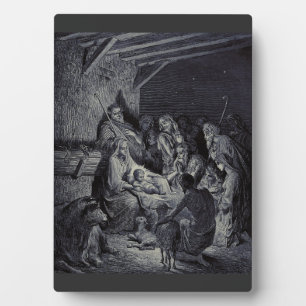 Plaque Photo La crèche biblique