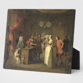 Plaque Photo La dénonciation (huile sur toile) (Côté)