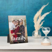Plaque Photo La famille est tout Photo verticale (Côté)