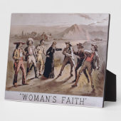 Plaque Photo 'La foi de la femme' (litho couleur) (Côté)