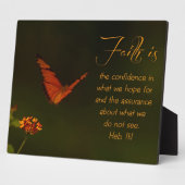 Plaque Photo La foi est...Écriture Inspirante (Côté)