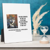 Plaque Photo La Force Du Pack Est La Citation Du Kipling Du Lou (Côté)