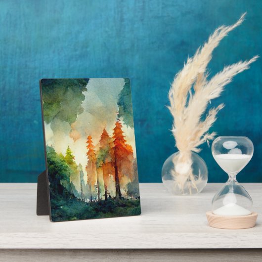 Plaque Photo La forêt (nature) (Côté)