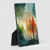 Plaque Photo La forêt (nature) (Côté)