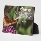 Plaque Photo La Gentillesse Est Le Langage (Côté)