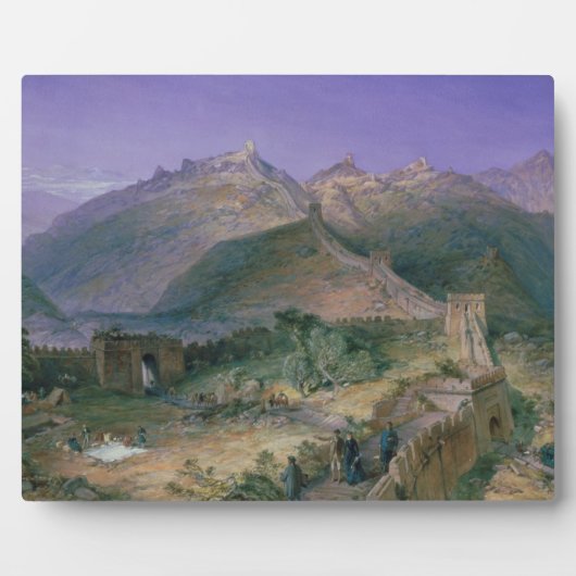 Plaque Photo La Grande Muraille de Chine, 1886 (w/c) (Devant)