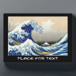 Plaque Photo La grande vague au large de Kanagawa Katsushika Ho<br><div class="desc">La grande vague de Kanagawa Cool oriental japonais Hokusai Fuji Voir le paysage kunichika yoshitoshi art japon chine maitresse marée grande onde boisée impression bois culture est belle aquarelle parfaite art vieux vintage maitre oriental chinois paysage fuji vue de montagne</div>