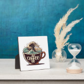 Plaque Photo La Grande Vague De Café (Insitu)