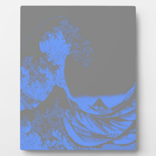 Plaque Photo La Grande Vague Maritime Bleu & Gris