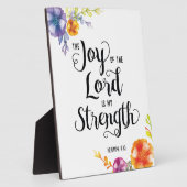 Plaque Photo La Joie du Seigneur est ma Force (Côté)