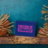 Plaque Photo La liberté d'expression peut-être pas si (Côté)