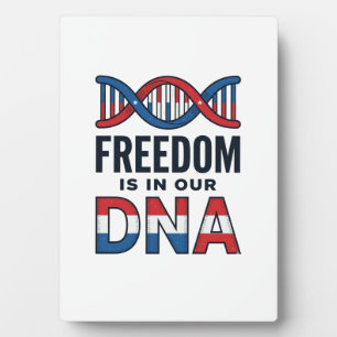 Plaque Photo La liberté est dans notre ADN conception de t-shir