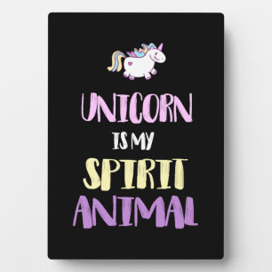 Plaque Photo La licorne est mon animal spirituel