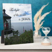 Plaque Photo La Lumière du Monde est Jésus. (Côté)