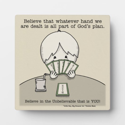 Plaque Photo La main sur laquelle nous sommes confrontés (Devant)