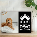 Plaque Photo La maison où le chien vit Photo<br><div class="desc">Une maison mignonne est où le chien vit photo gardien</div>