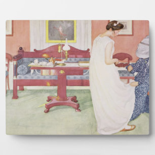 Plaque Photo La ménagère, pub. dans 'Lasst Licht Hinin' (`Let