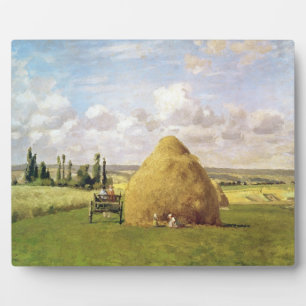 Plaque Photo La meule de foin, Pontoise, 1873