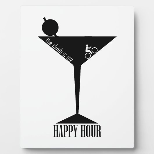 Plaque Photo La Montée Est Mon Heureuse Heure (Devant)