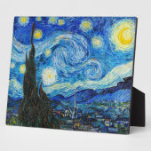 Plaque Photo La nuit étoilée | Van Gogh | (Côté)