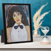 Plaque Photo La peinture de danseuse par Alfred Fox (Côté)