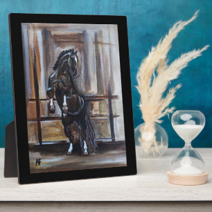 Plaque Photo La peinture du cheval sauvage par Alfred Fox
