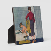 Plaque Photo La plongée dans le bain à remous (Recto)