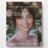 Plaque Photo La plus belle femme Alive Femme copine (Devant)