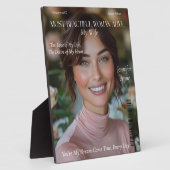 Plaque Photo La plus belle femme Alive Femme copine (Côté)