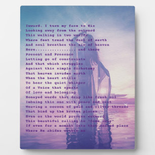 Plaque Photo La poésie pour l'âme