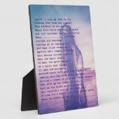 Plaque Photo La poésie pour l'âme (Côté)