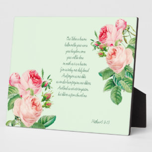 Plaque Photo La prière du Seigneur