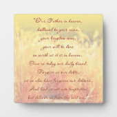 Plaque Photo La prière du Seigneur (Devant)