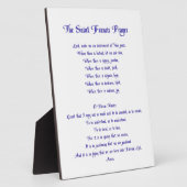 Plaque Photo La prière St François (Côté)