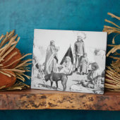 Plaque Photo La réserve sioux de Pine Ridge, Dakota du Sud, (Côté)