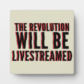 Plaque Photo La révolution sera livestreamed (Devant)