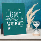 Plaque Photo La Sagesse Commence Dans La Citation Merveilleuse (Côté)