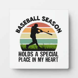 Plaque Photo la saison de baseball occupe une place spéciale da