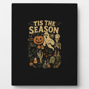Plaque Photo La saison effrayante d'Halloween Citrouille Sorciè