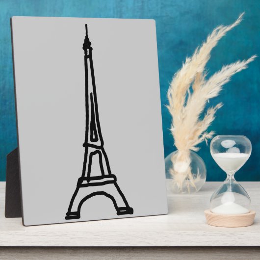 Plaque Photo La Tour Eiffel (Côté)