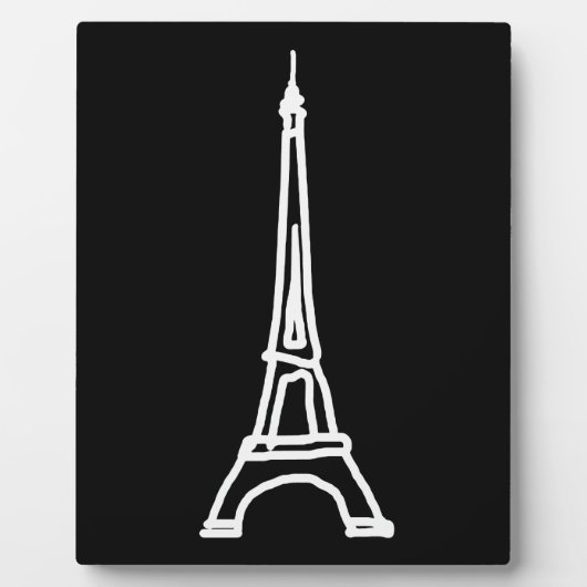 Plaque Photo la tour Eiffel (Devant)