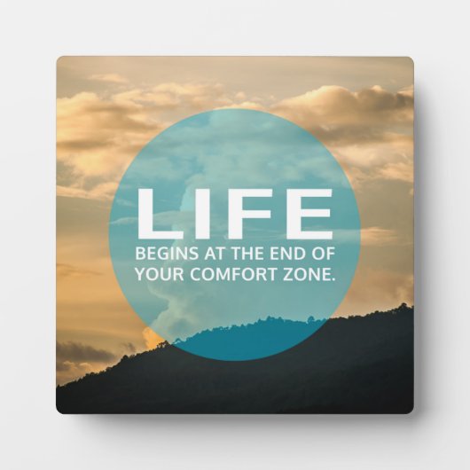 Plaque Photo La vie commence (Devant)