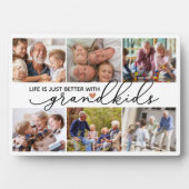 Plaque Photo La vie est juste mieux avec les petits-enfants (Devant)