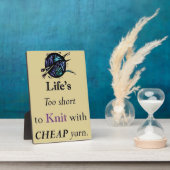 Plaque Photo La vie est trop courte pour un fils pas cher (Côté)