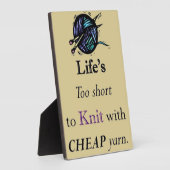 Plaque Photo La vie est trop courte pour un fils pas cher (Côté)