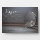 Plaque Photo La Vie Est Un Miroir (Devant)