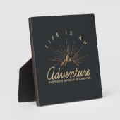 Plaque Photo La vie est une aventure Explore Dream Découvrir (Recto)