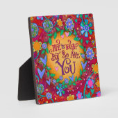 Plaque Photo La vie florale inspirante est une citation diffici (Recto)