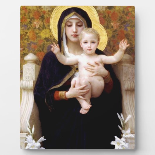 PLAQUE PHOTO LA VIERGE DES MENSONGES PAR WILLIAM BOUGUEREAU (Devant)