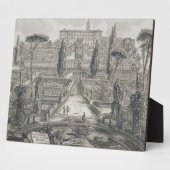 Plaque Photo La Villa d'Este à Tivoli (gravure) (Côté)